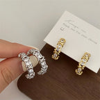 Sabine Crystal Hoop Earrings