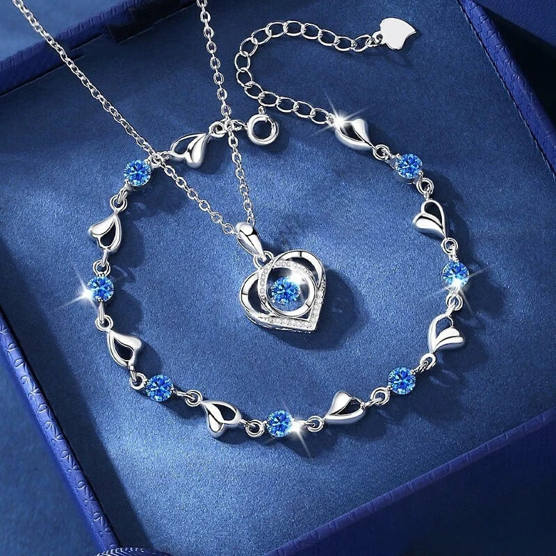 Céleste Heart Jewellery Set