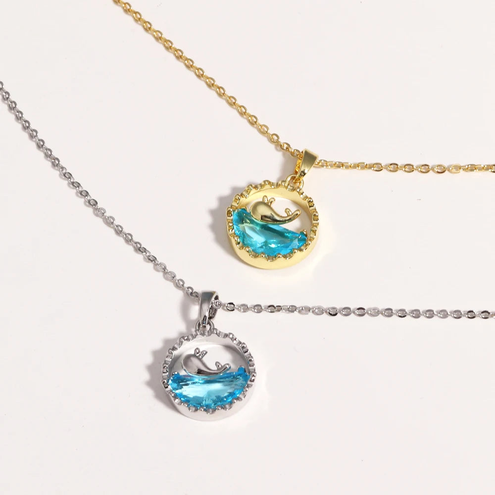 Marina Ocean Crystal Necklace