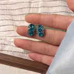 Mirelle Azure Crystal Earrings
