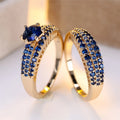 Violette Crystal Ring Set