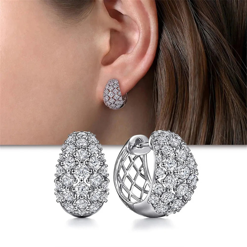 Élise Zirconia Hoop Earrings