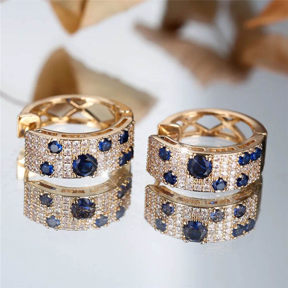 Noélia Sapphire Hoop Earrings