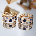 Noélia Sapphire Hoop Earrings