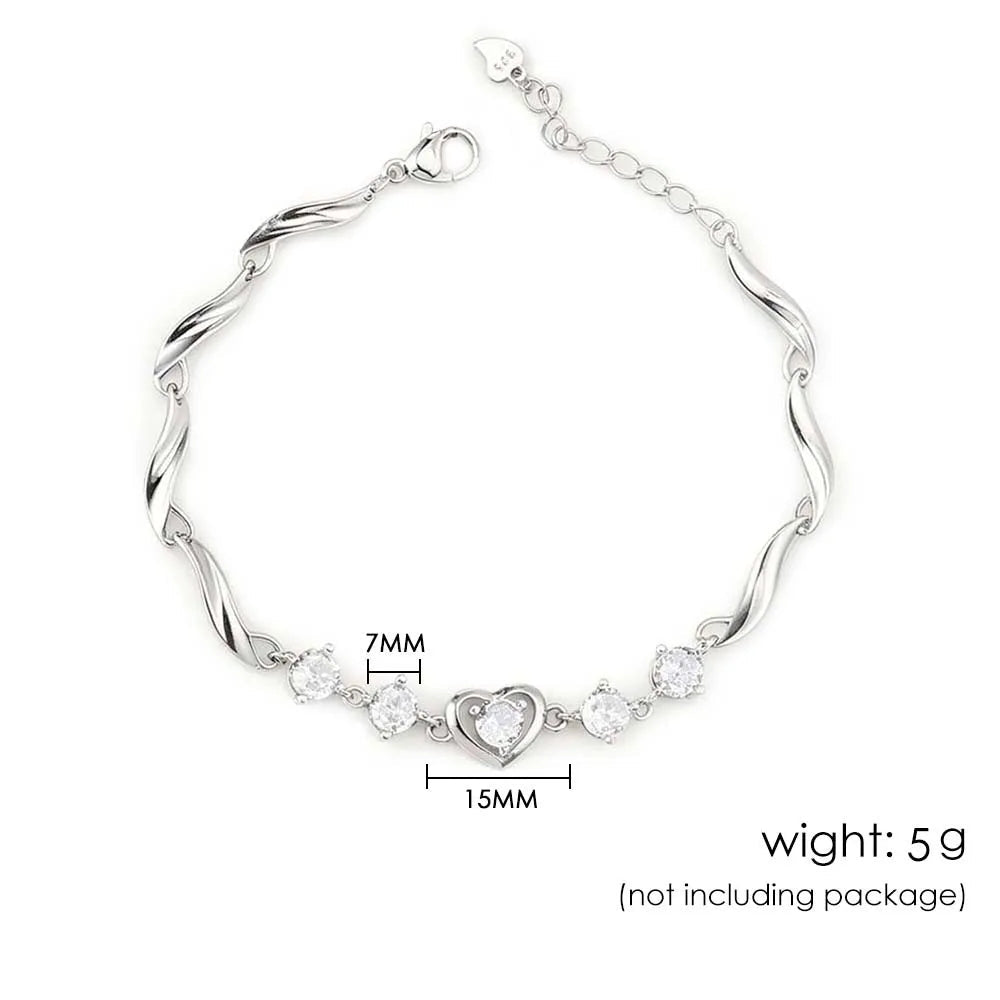 Liora Heart Wave Bracelet