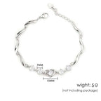 Liora Heart Wave Bracelet