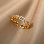 Éloise Pavé Link Ring