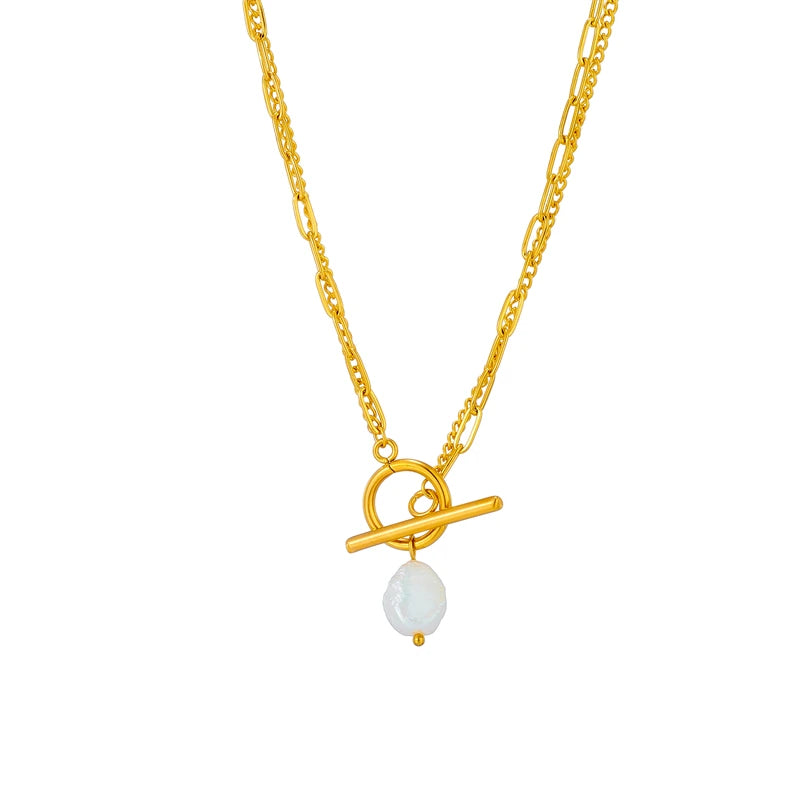 Solène Pearl Layered Necklace
