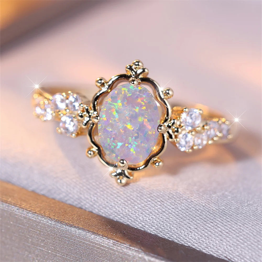 Opaline Bloom Ring