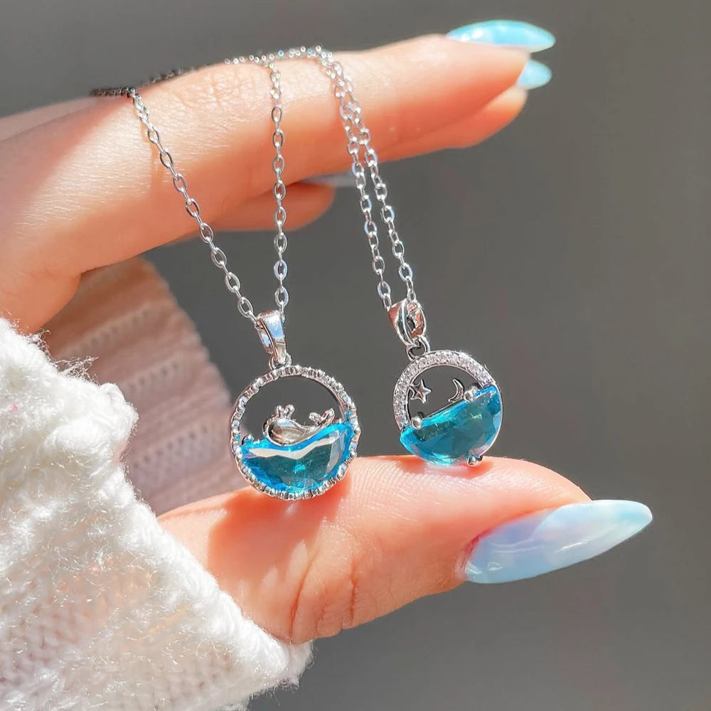 Marina Ocean Crystal Necklace