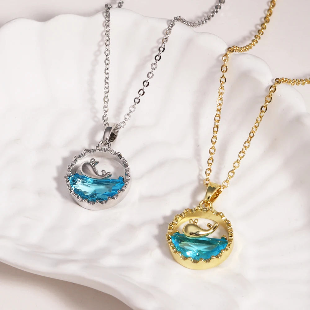 Marina Ocean Crystal Necklace