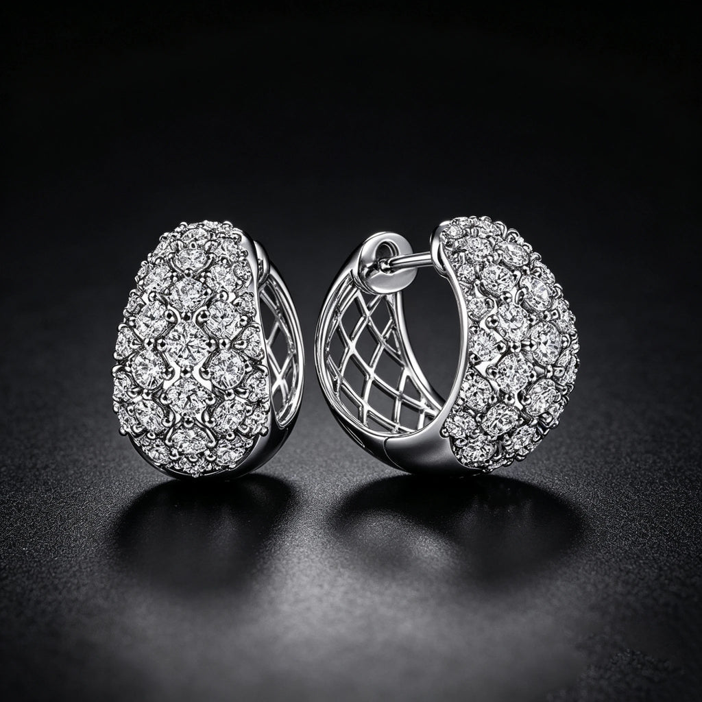 Élise Zirconia Hoop Earrings