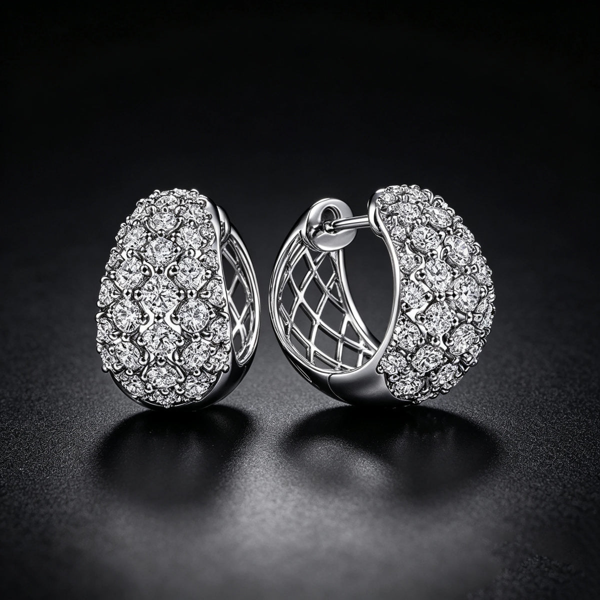 Élise Zirconia Hoop Earrings