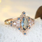 Seraphine Blue Marquise Ring