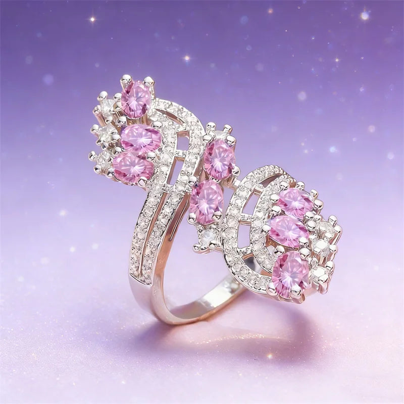 Rosalie Blush Crystal Ring