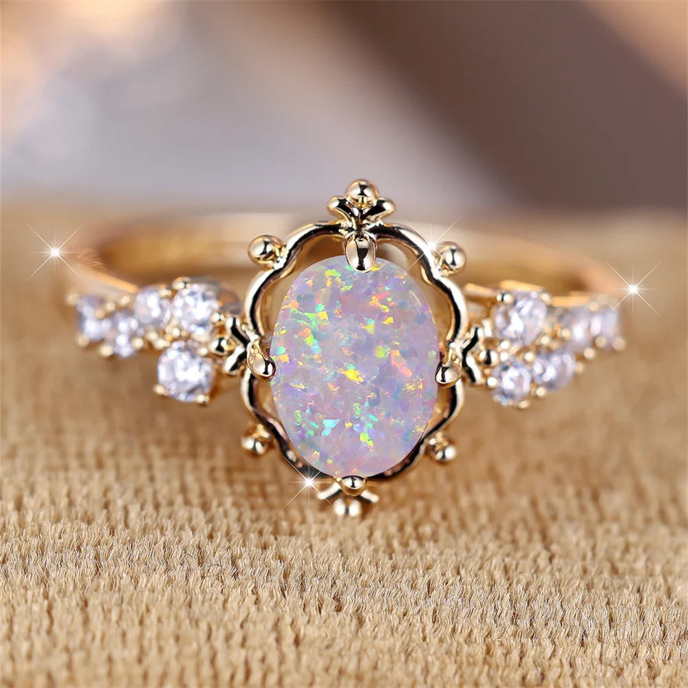 Opaline Bloom Ring