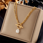 Solène Pearl Layered Necklace