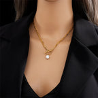 Solène Pearl Layered Necklace
