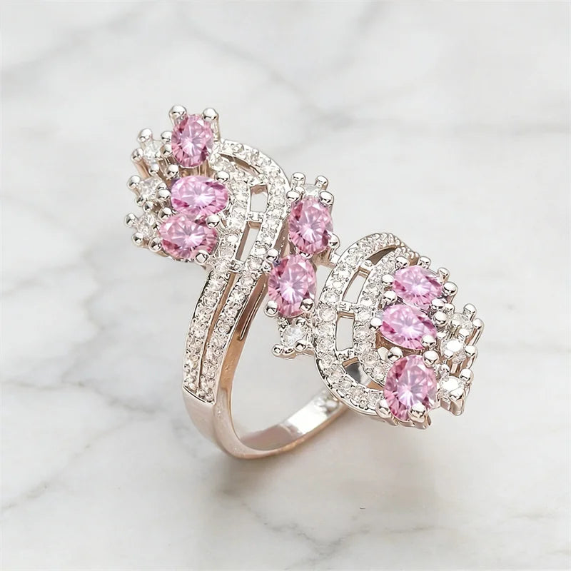 Rosalie Blush Crystal Ring