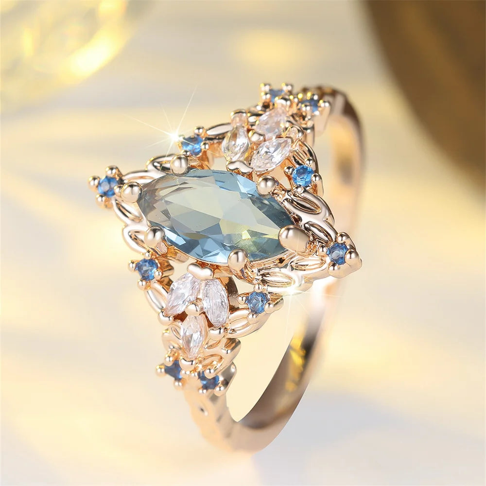 Seraphine Blue Marquise Ring