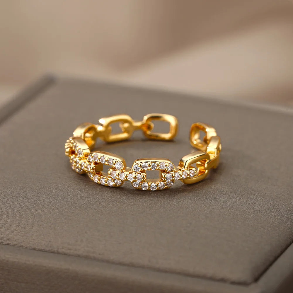 Éloise Pavé Link Ring