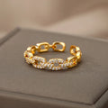 Éloise Pavé Link Ring