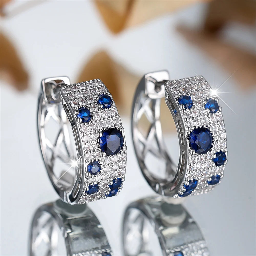 Noélia Sapphire Hoop Earrings