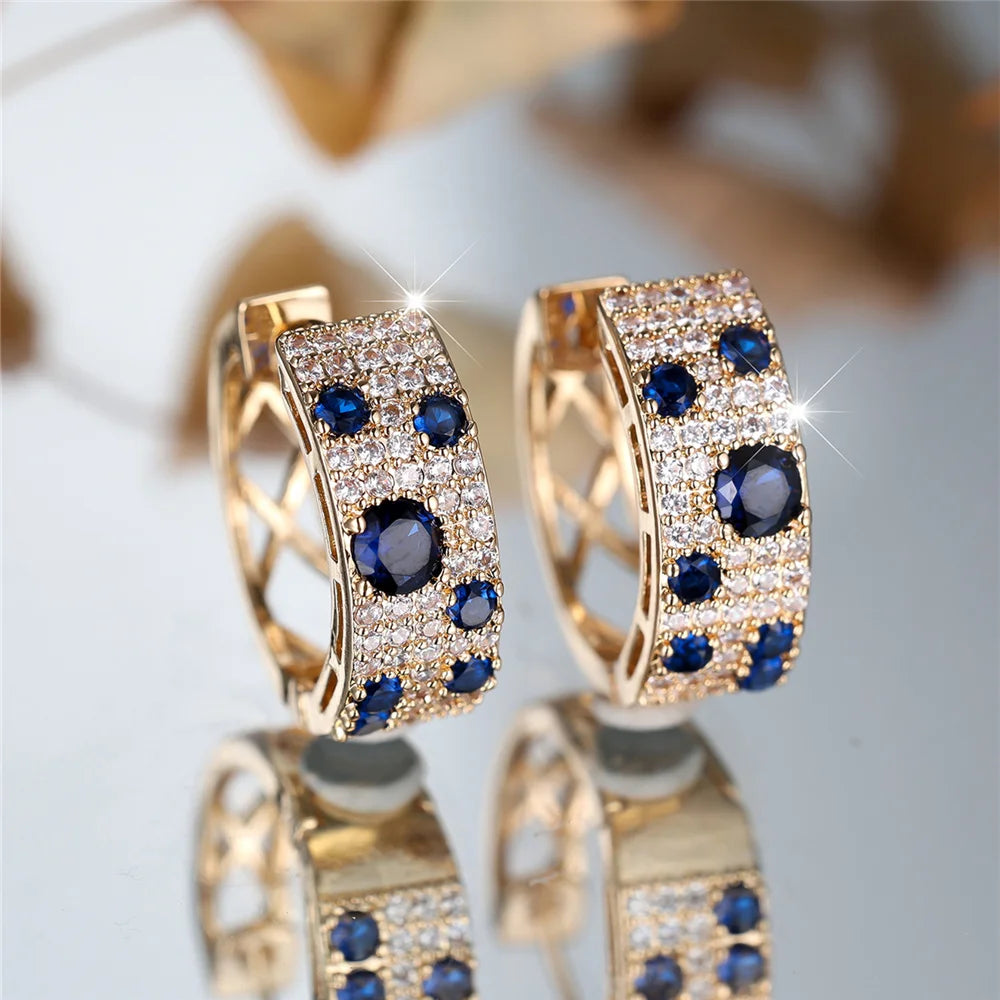Noélia Sapphire Hoop Earrings