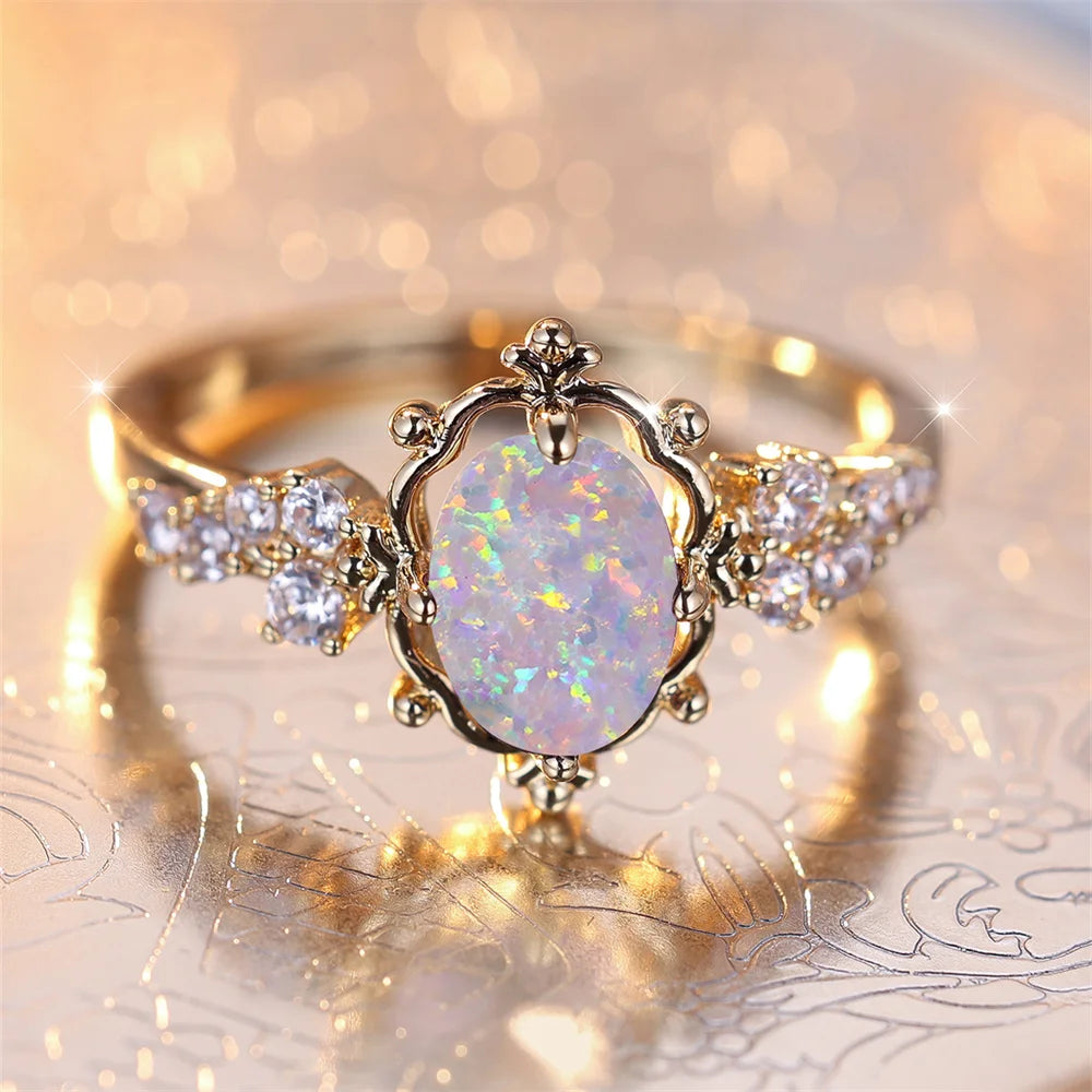 Opaline Bloom Ring