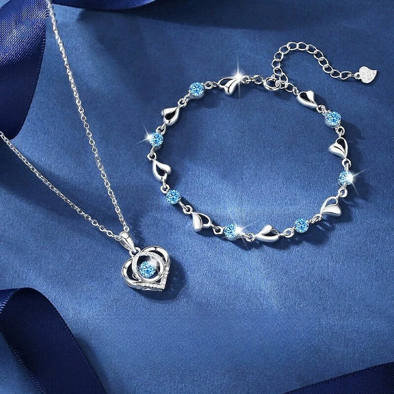Céleste Heart Jewellery Set