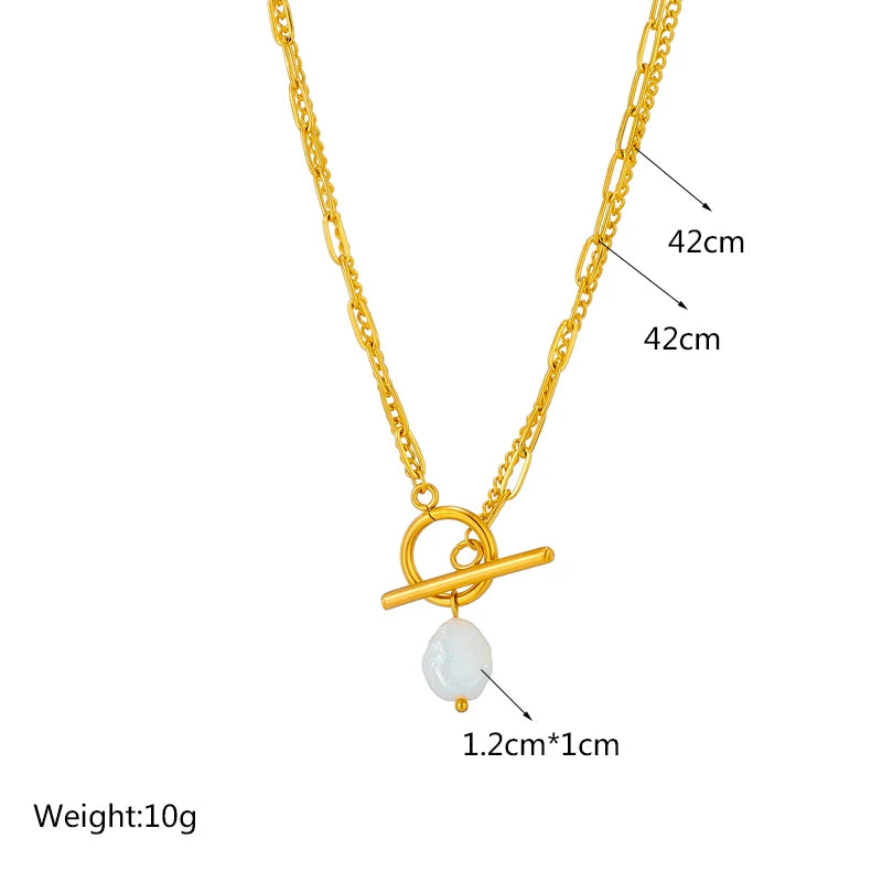 Solène Pearl Layered Necklace
