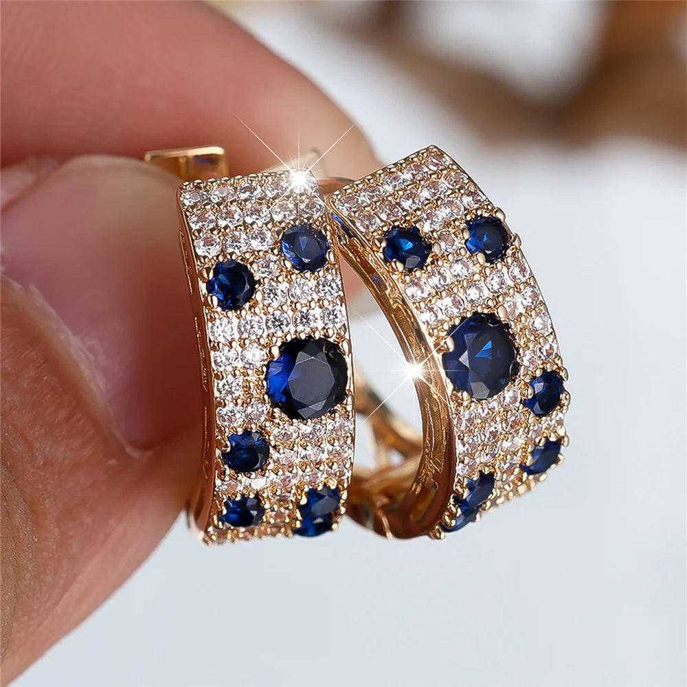 Noélia Sapphire Hoop Earrings