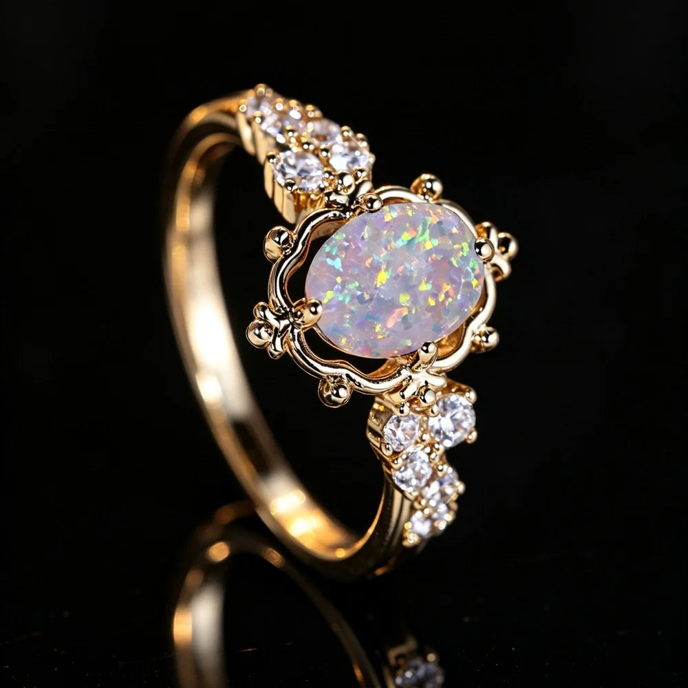 Opaline Bloom Ring