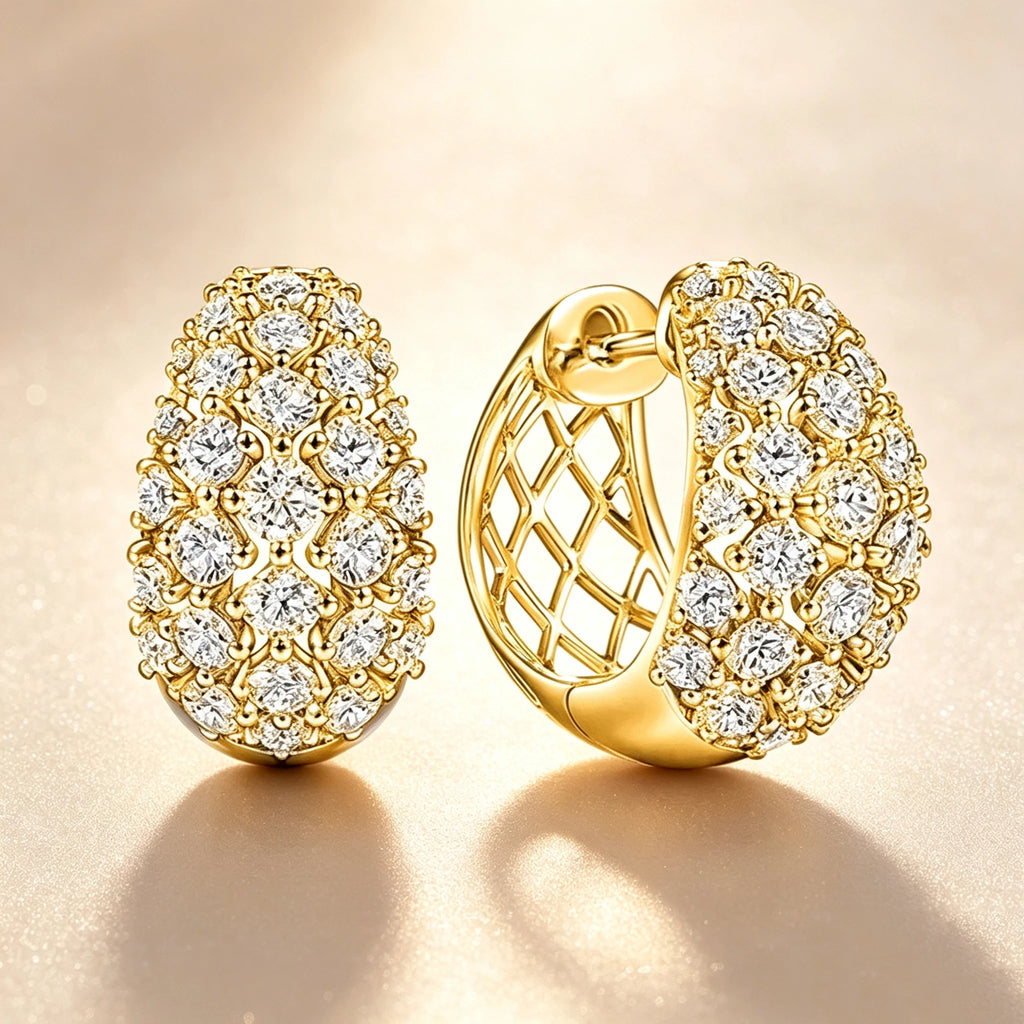 Élise Zirconia Hoop Earrings