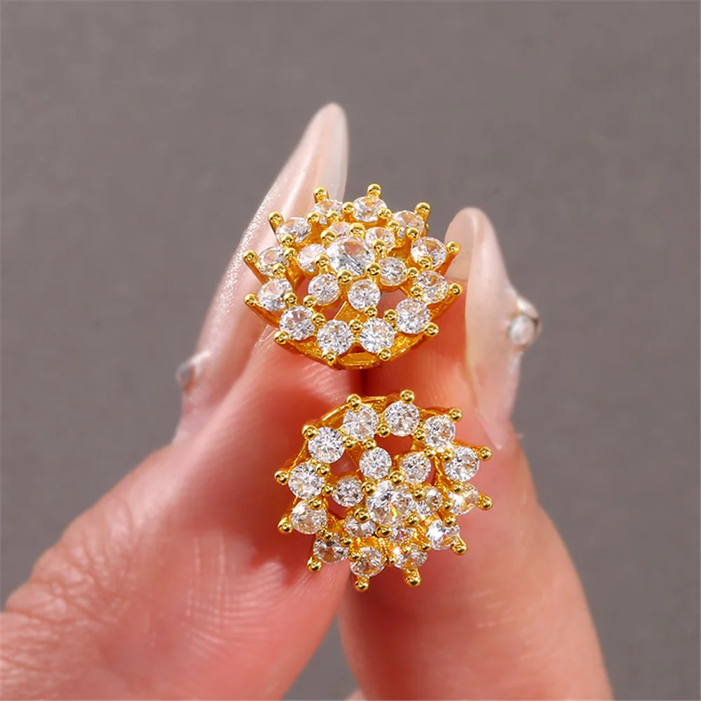 Clémence Floral Zirconia Earrings