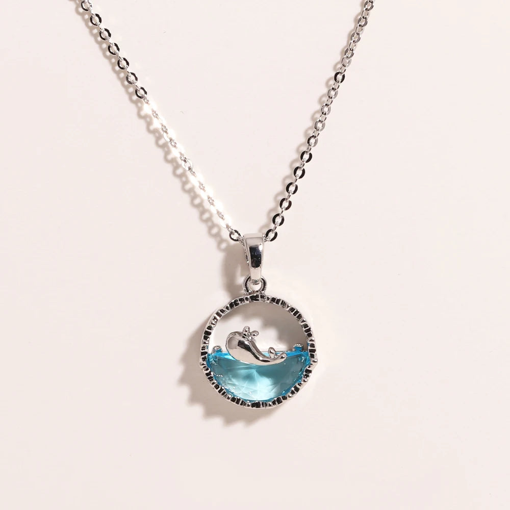Marina Ocean Crystal Necklace