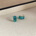 Mirelle Azure Crystal Earrings