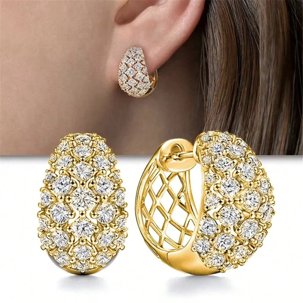 Élise Zirconia Hoop Earrings