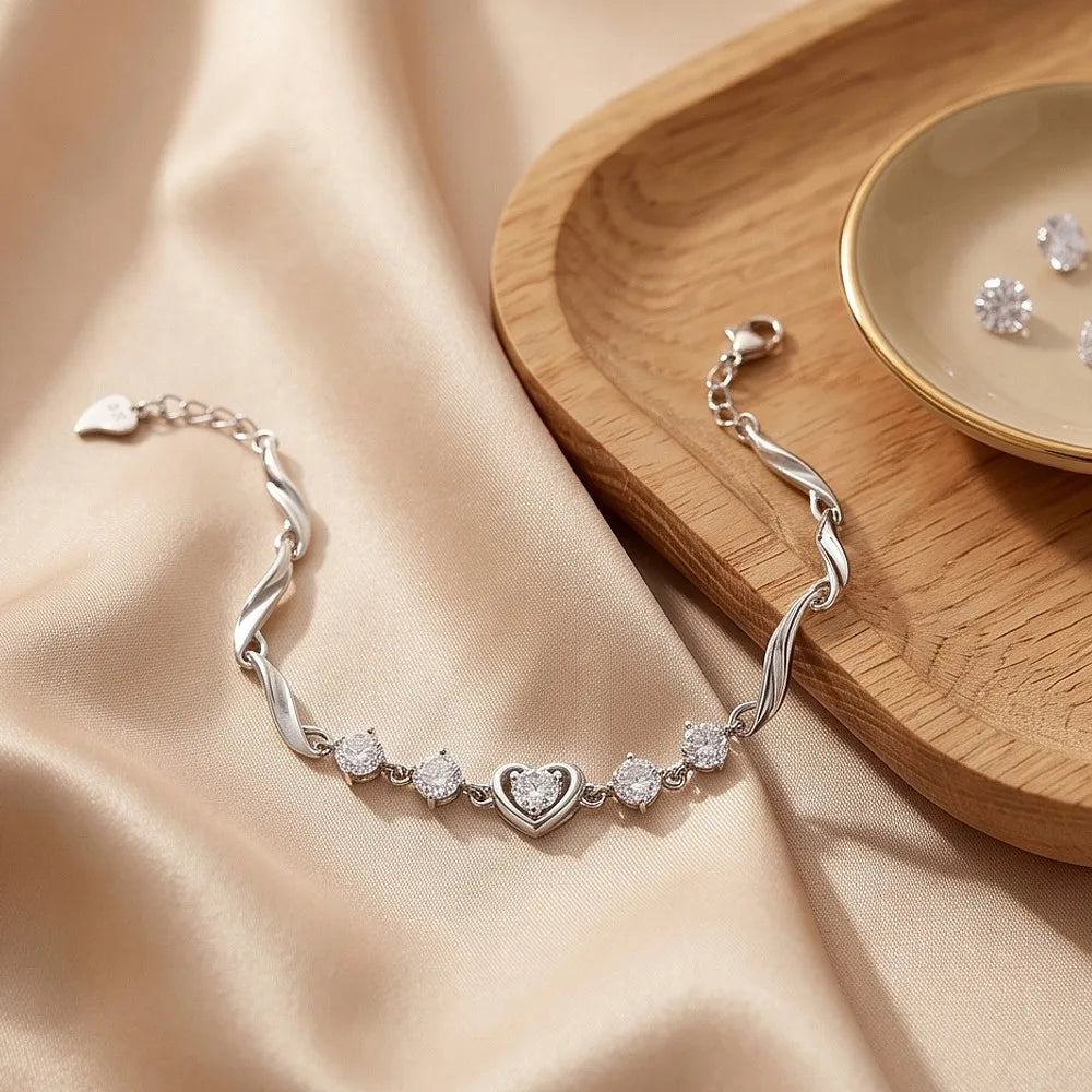Liora Heart Wave Bracelet