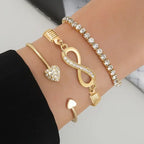 Léonie Crystal Bracelet Set