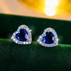 Amélie Heart Crystal Earrings