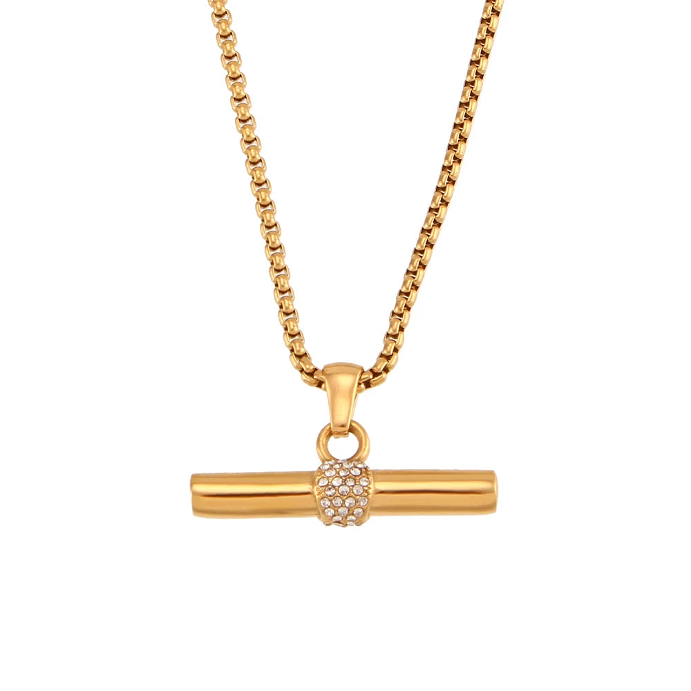Arden Emerald Bar Necklace