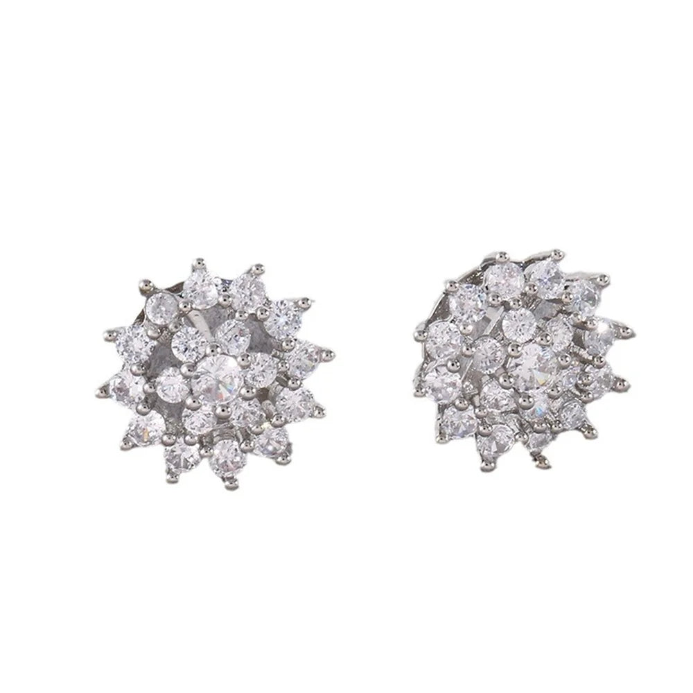 Clémence Floral Zirconia Earrings