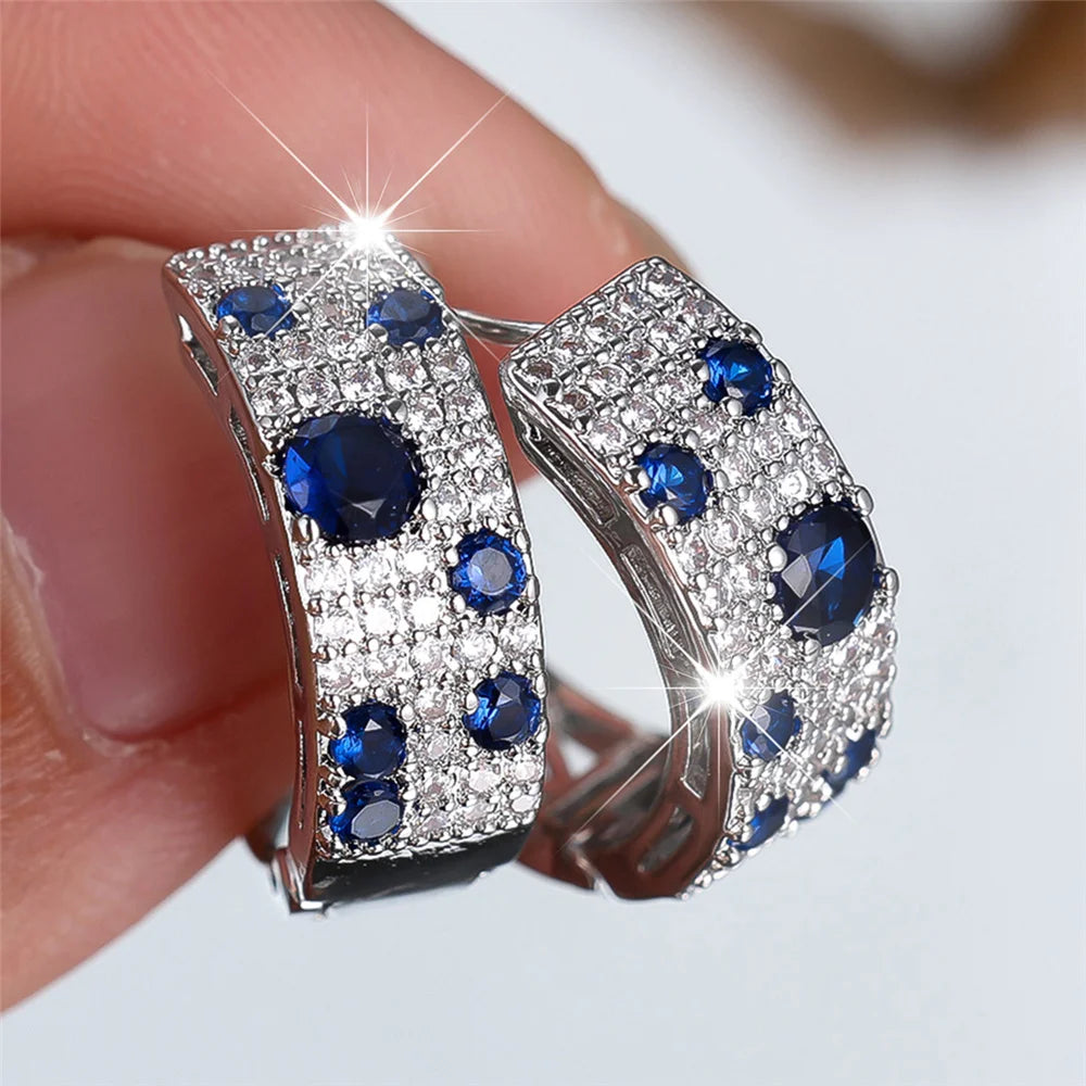 Noélia Sapphire Hoop Earrings