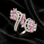 Rosalie Blush Crystal Ring