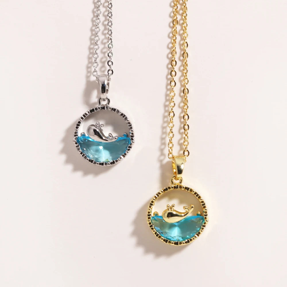 Marina Ocean Crystal Necklace