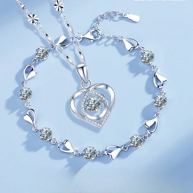 Céleste Heart Jewellery Set