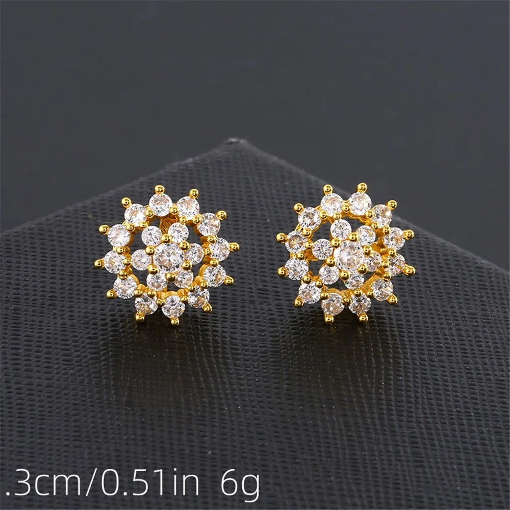 Clémence Floral Zirconia Earrings