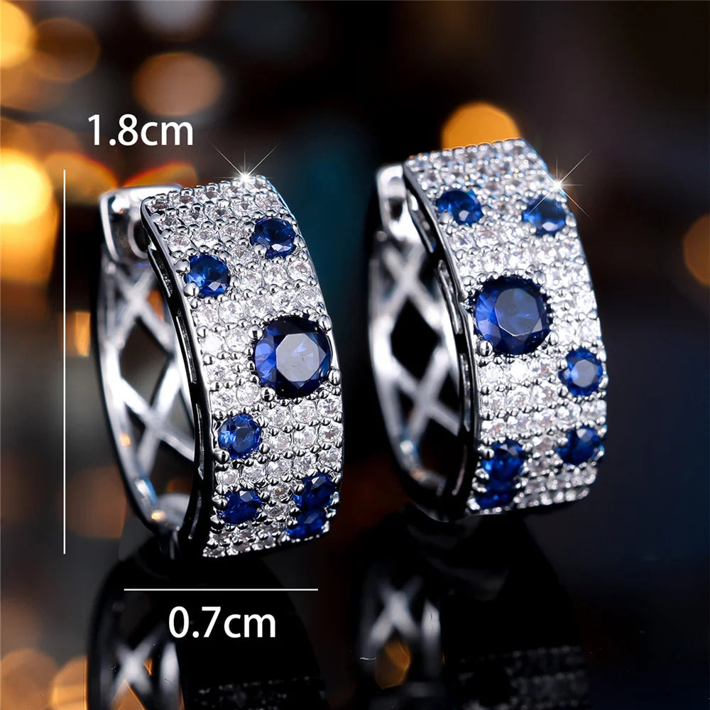 Noélia Sapphire Hoop Earrings