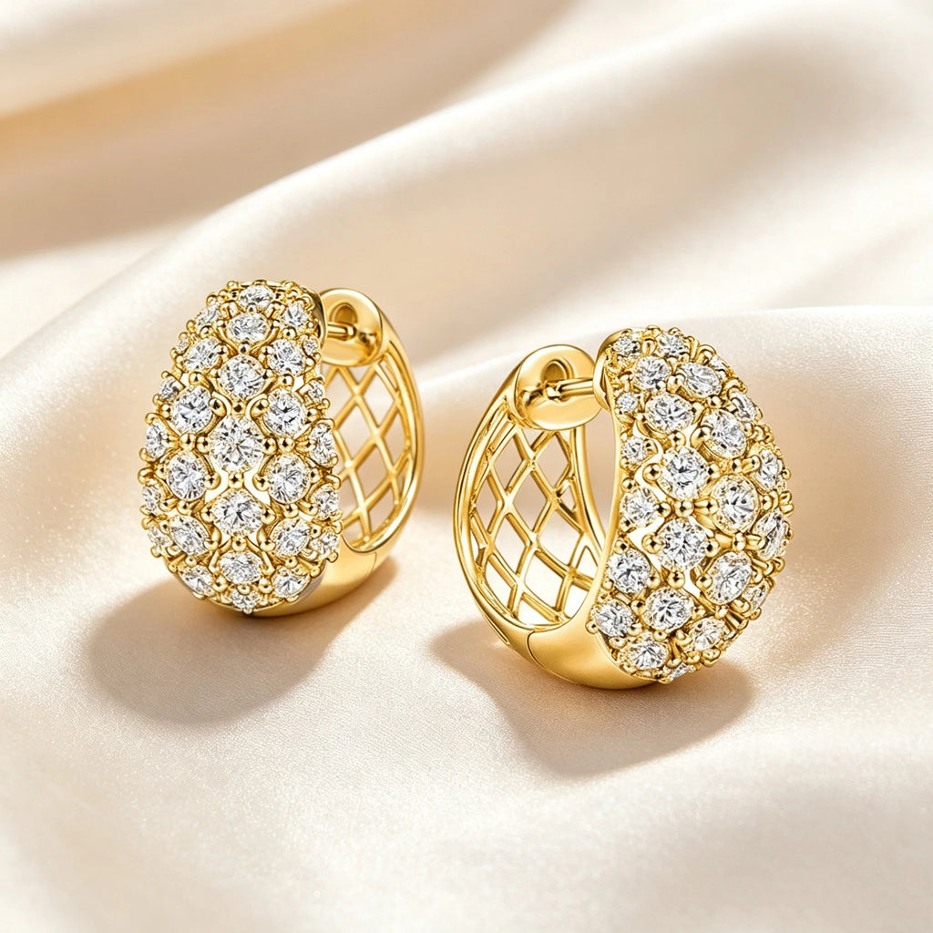 Élise Zirconia Hoop Earrings